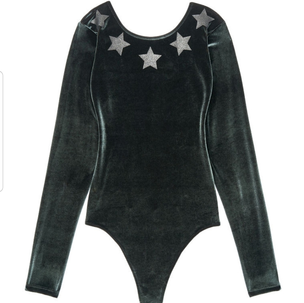 Victoria's Secret Velvet Glitter Bodysuit - Picture 4 of 8